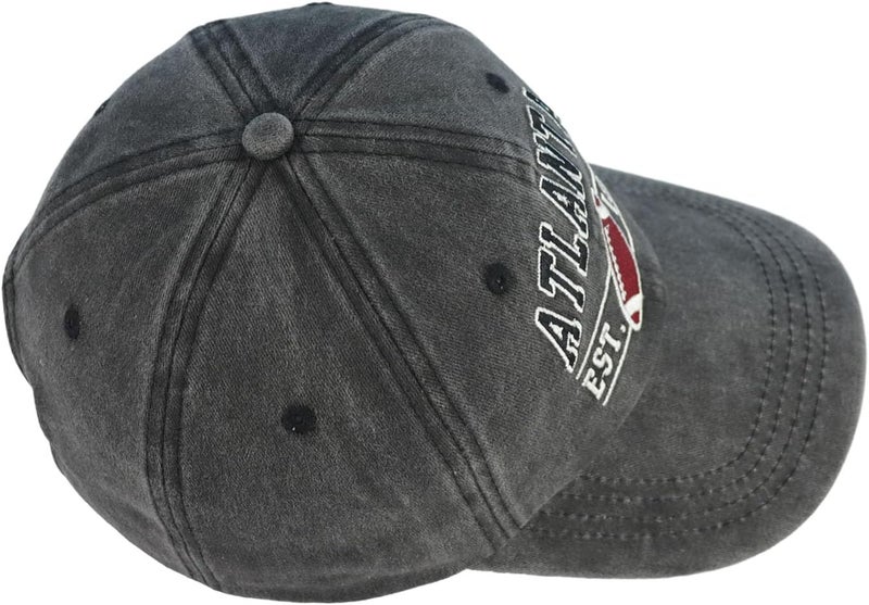 Terojnkl Embroidered City Football Hat for Men Women, Adjustable Unisex Cotton Fans Baseball Cap - Image 4